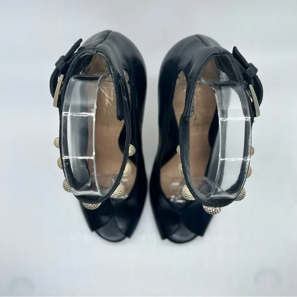 VC JOHN CAMUTO studded peep toe HEELS - Picture 3 of 8